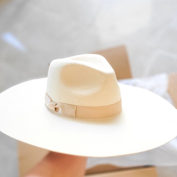 Lack of Color-Montana Ivory Bone Fedora, hat